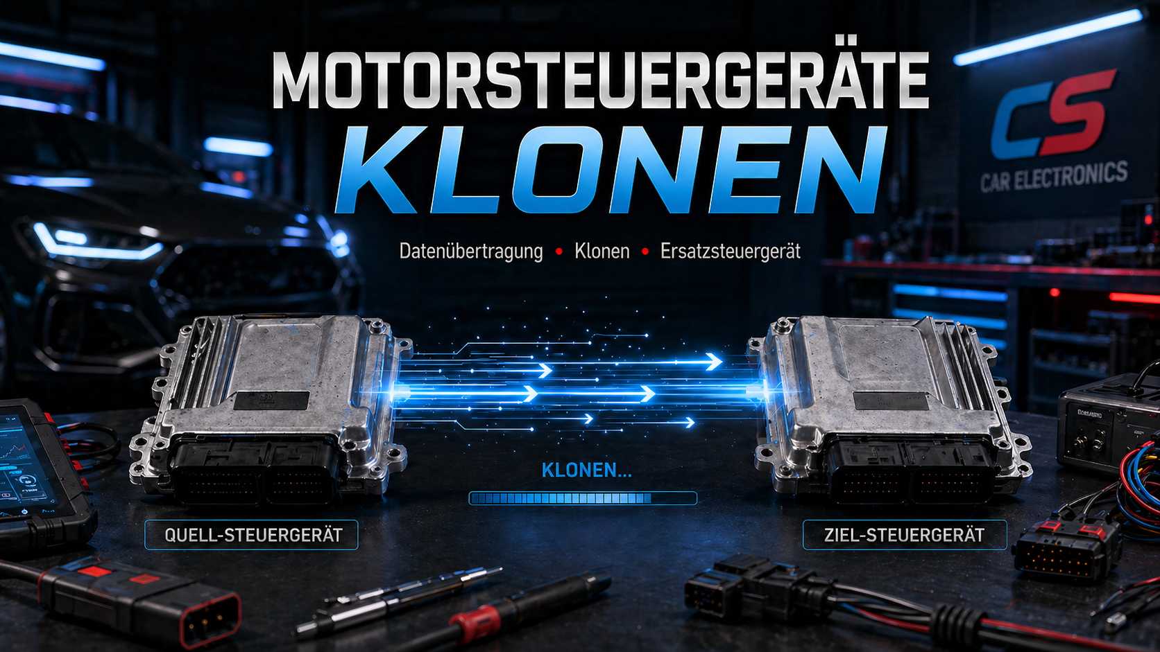 Motorsteuergerät klonen und Daten 1 zu 1 auf ein Ersatzsteuergerät kopieren